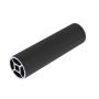Perfil de tubo de aluminio 28 mm – anodizado negro Perfil de tubo de aluminio 28 mm – anodizado negro