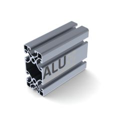 Alux Perfil de Aluminio Ranurado 4080 40x80mm Ranura en T 8mm Plata Anodizado