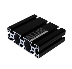 Alux Perfil de Aluminio Anodizado Negro 40120 40x120mm Ranura en T 8mm