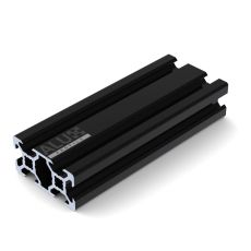 Alux Perfil de Aluminio Anodizado Negro V-slot 2040 20x40mm Ranura en V 6mm