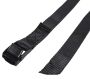Correa negra ajustable con hebilla