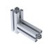 Escuadra interior montada con dos perfiles de aluminio 4040 vista de montaje