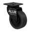 rueda giratoria 75 mm con freno negra