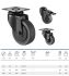 rueda transporte negra 80 kg