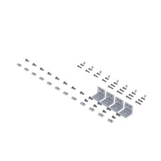 Juego de fijaciones universales para simulador